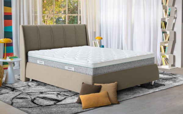 Eminflex Materassi Attivo matrimoniale con letto ambientato