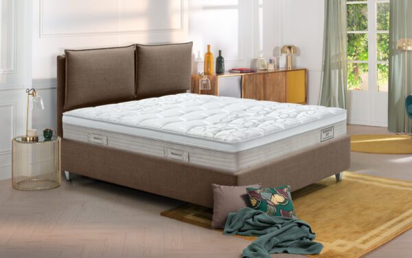 Eminflex Materassi Supremo matrimoniale con letto ambientato