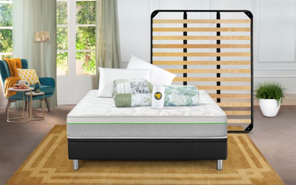 Eminflex Materassi Green matrimoniale con Rete Elekta Plus e kit notte