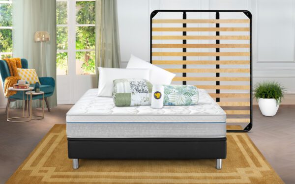 Eminflex Materassi Innova matrimoniale con rete Elekta Plus e kit notte