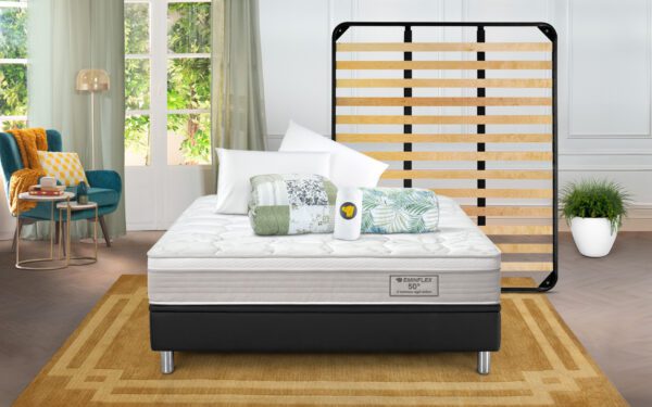 Eminflex Materassi Supremo matrimoniale con rete Elekta Plus e kit notte