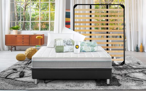 Eminflex Materassi Union matrimoniale con rete Elekta Plus e kit notte